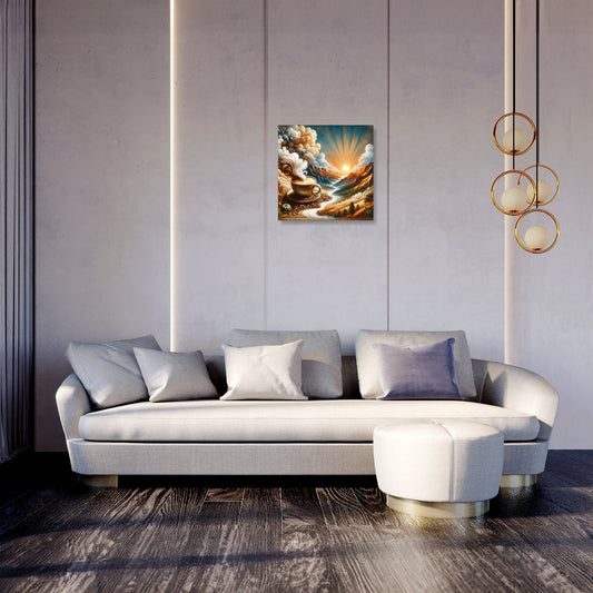 Café Dawn Horizon Canvas