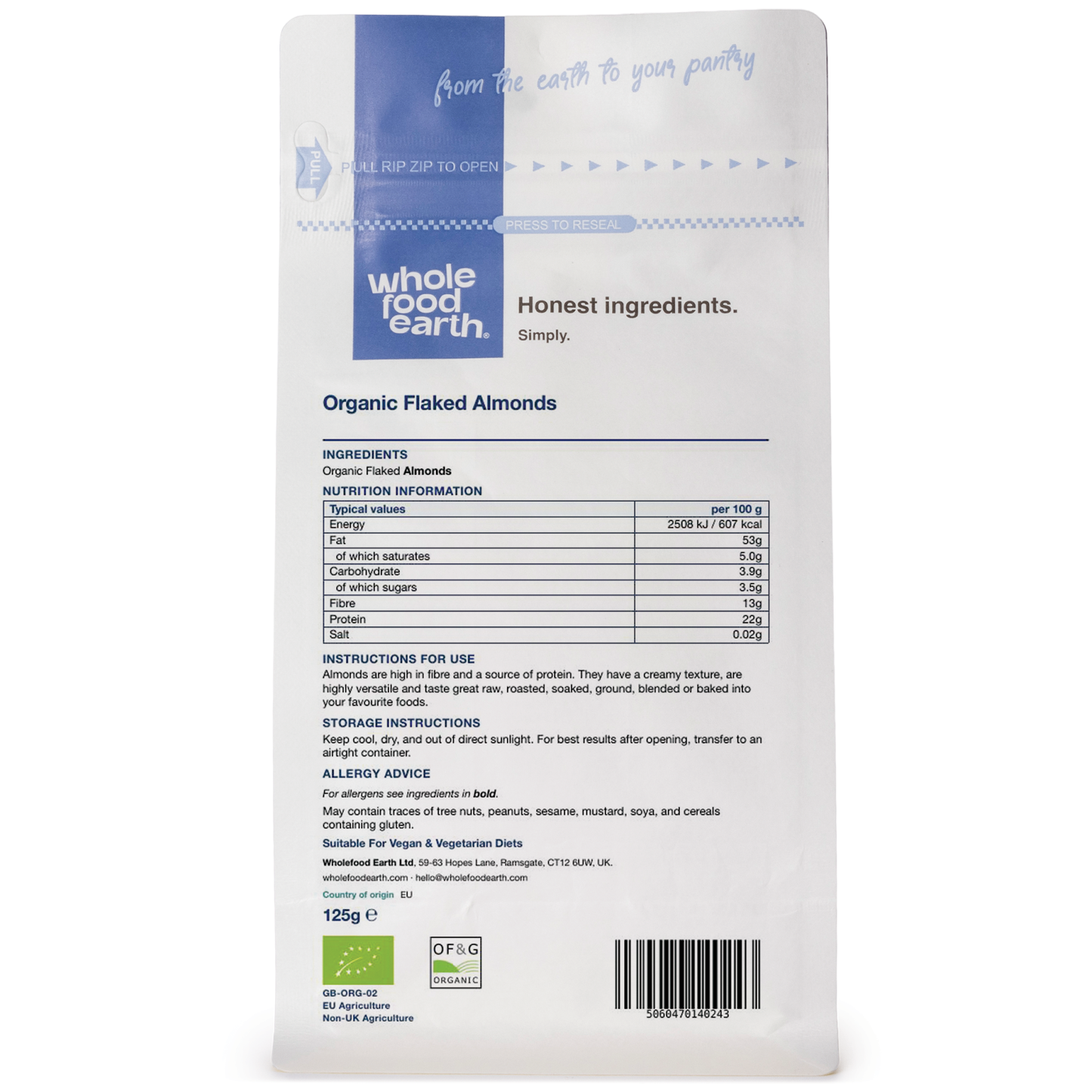 Organic Flaked Almonds