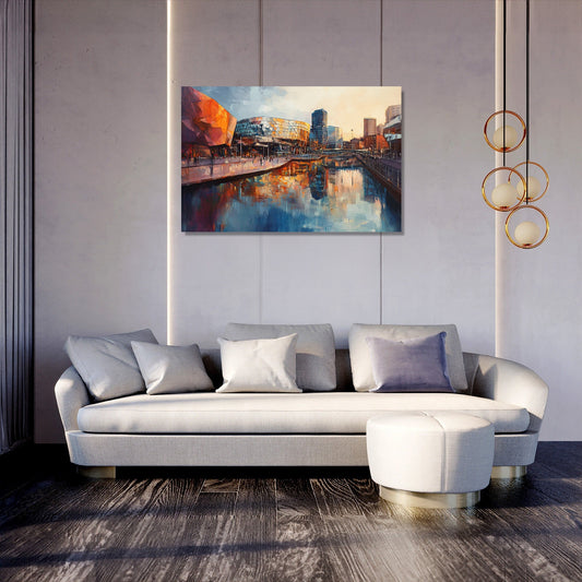 Birmingham Futurism Canvas