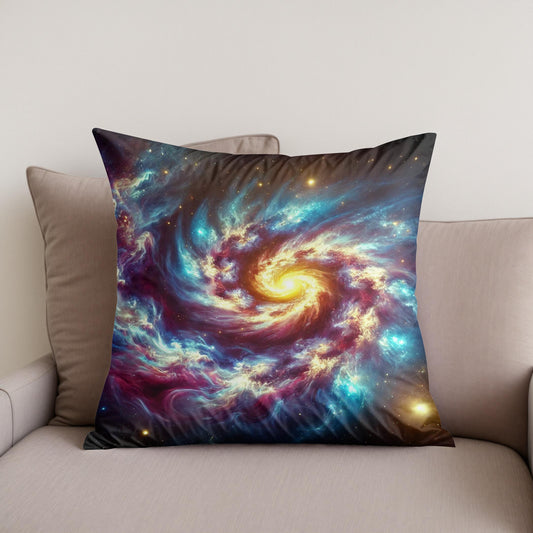 Galactic Whirl Cotton Cushion