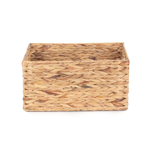 Medium Rectangular Water Hyacinth Storage Basket