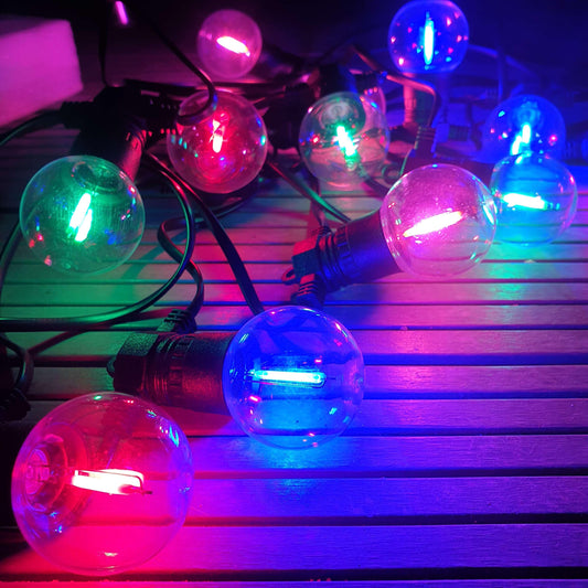 12 Pack Multi-Colour LED Super Festoon Shatterproof Replacement Bulbs