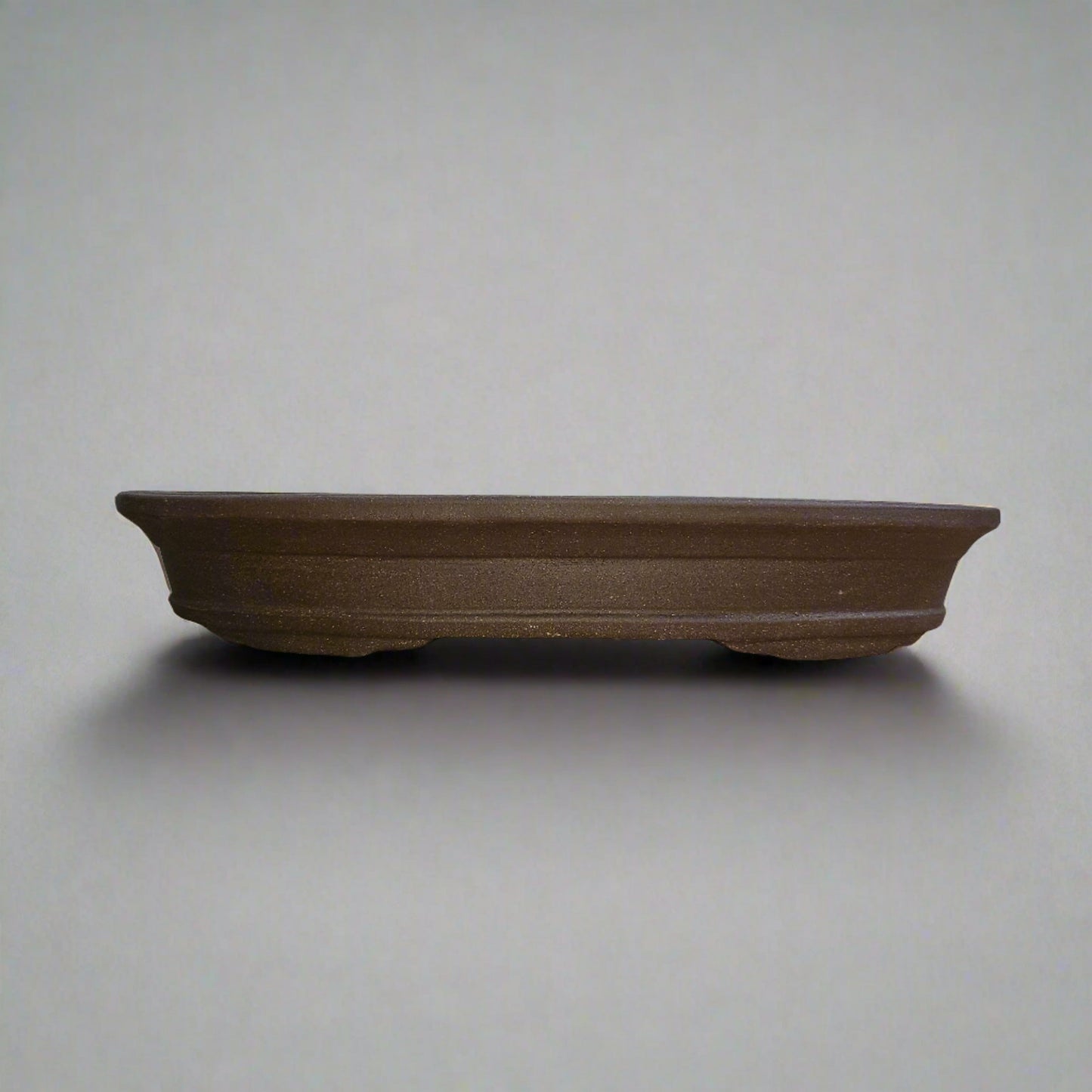 39cm Premium Unglazed Bonsai Pot | Oval | 39cm x 27cm x 7cm | Brown