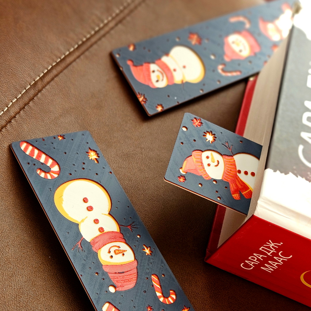 Snowy Smiles β Christmas Bookmark Set