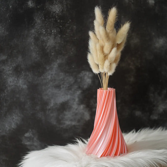 The Turbine Vase – Dynamic Spiral 3D Printed Decor