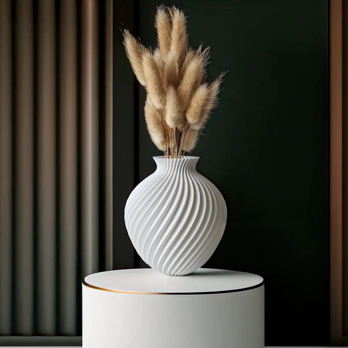 The Donatella Vase – Fashion-Inspired Spiral 3D Printed Decor
