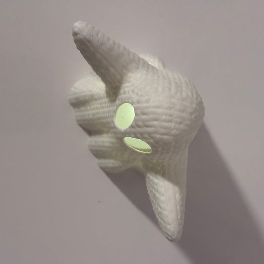 Knitted Style Halloween Ghost LED Tea Light Holder | Cosy Autumn Home Décor | Safe LED Candle Ornament