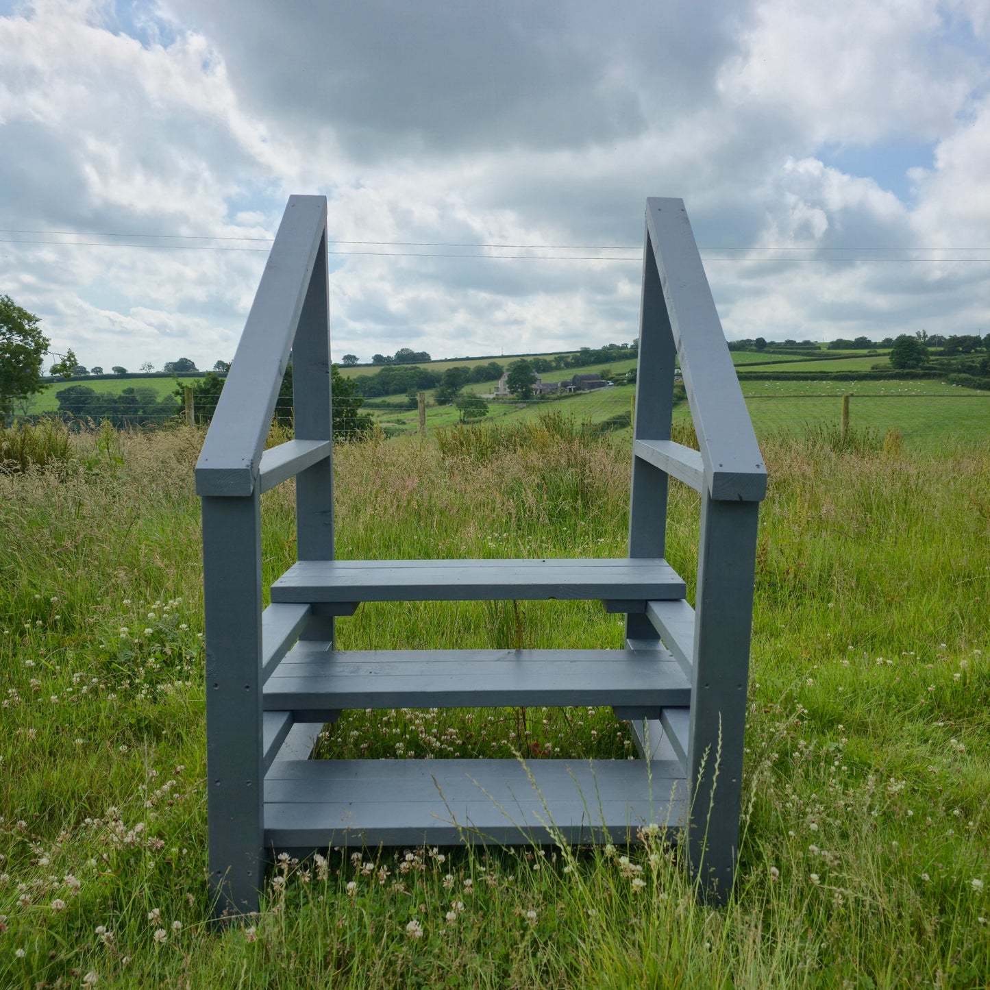Outdoor Stairs Kit For Caravan and Lodges / Outdoor Wooden Stairs (Partial Assembly Required)