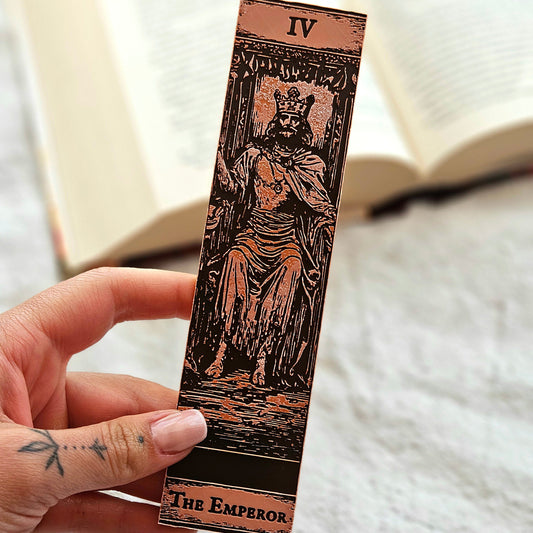 Tarot Bookmarks Set #2 | Gothic Major Arcana Book Marks | The Empress, Emperor & Hierophant | Mystic Gift