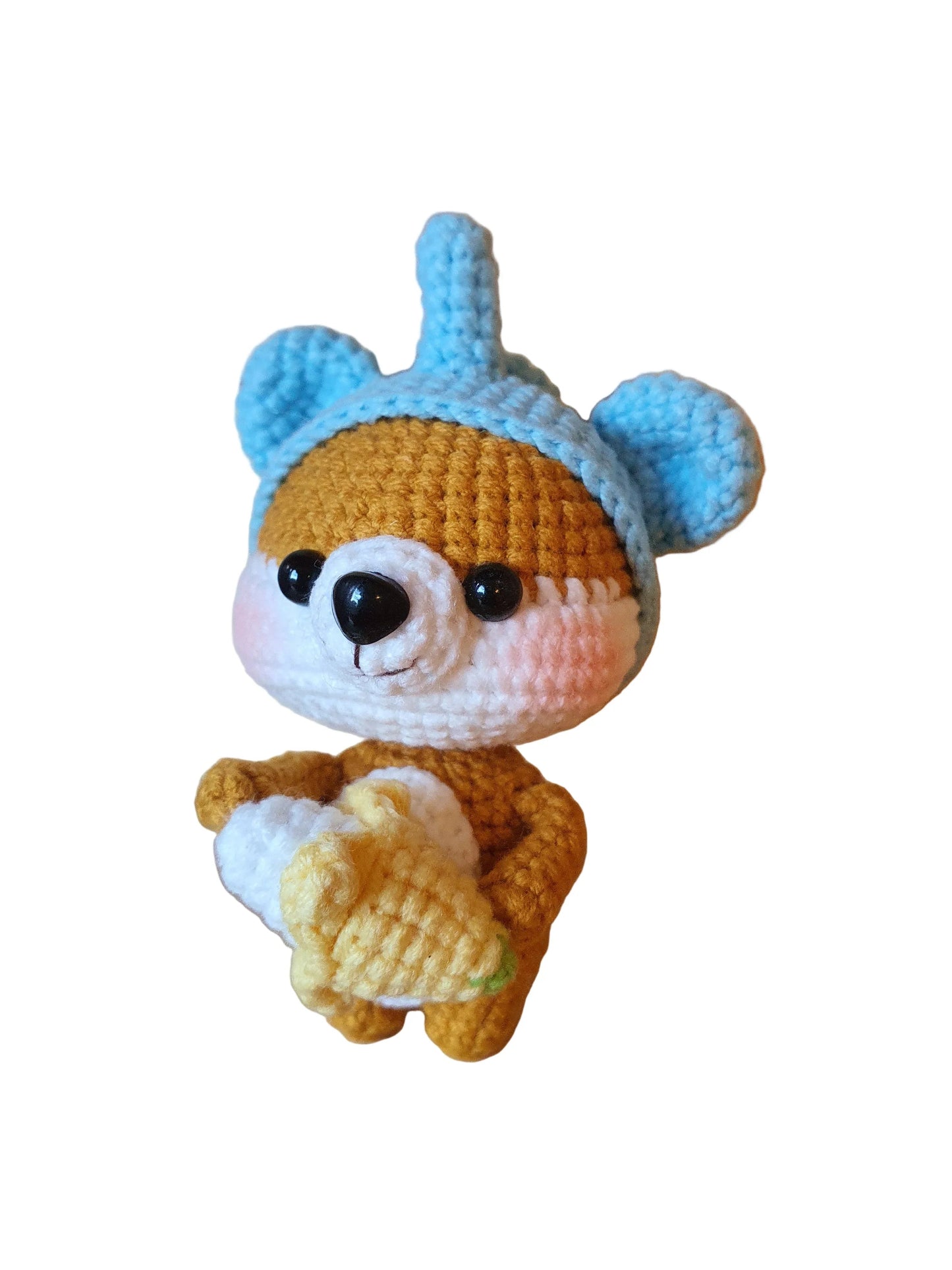 Dress-Up Shiba – Handmade Crochet Shiba Keychain & Cute Gift