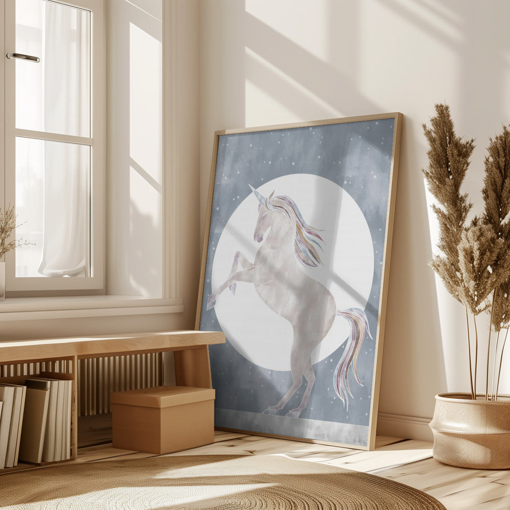 Rising Unicorn Print