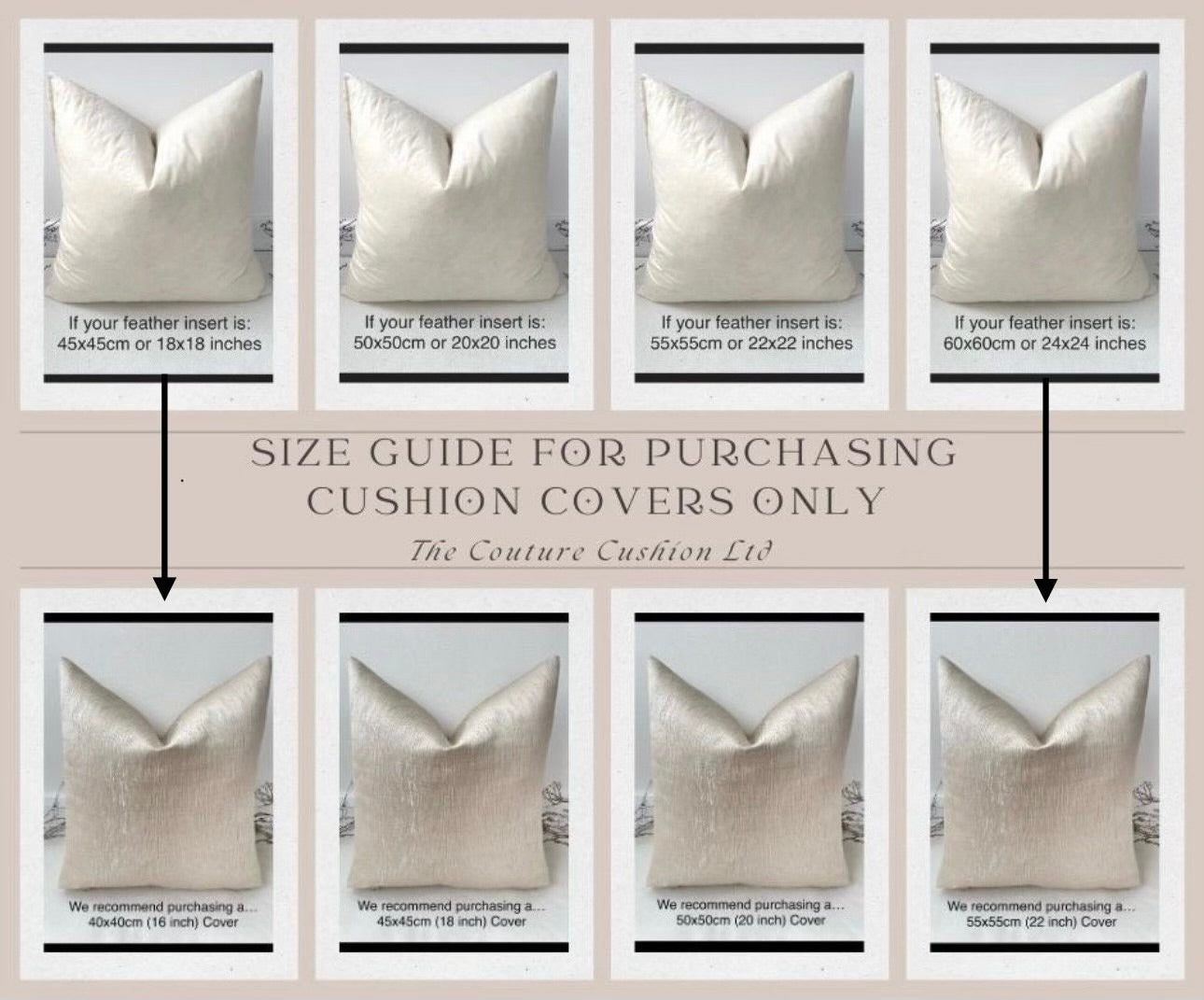 The Couture Cushion - The Dusty Pink Laura - Style No. 25