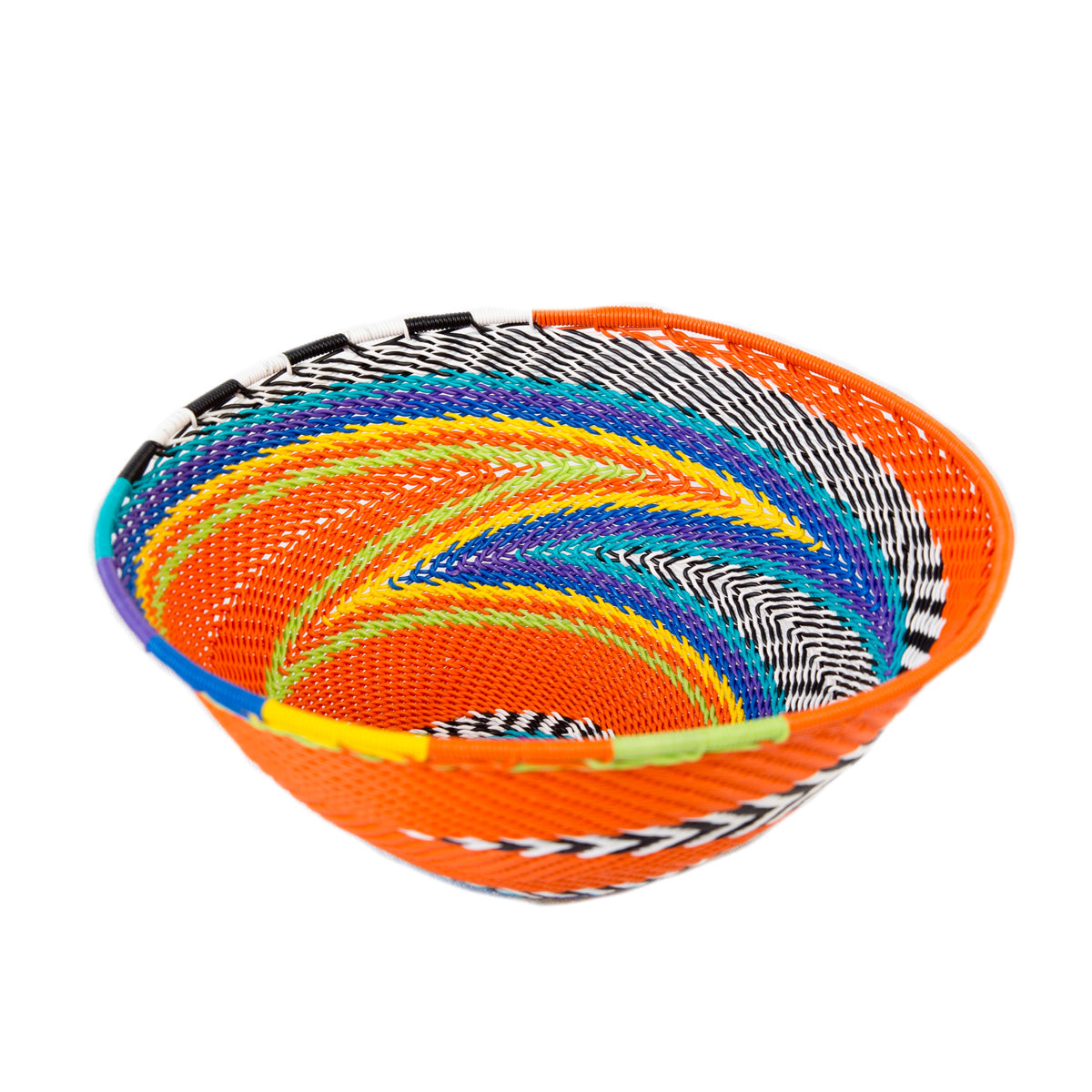 Zulu Telephone Wire Bowl Orange TR19 16cm