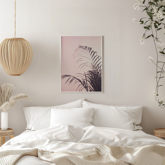 Sunset Palm Leaves Print