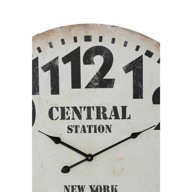 58cm Dia Vintage Style Wall Clock | Crawley