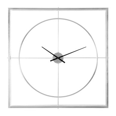 Trinity Silver Finish Wall Clock