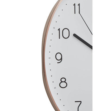 Elko Oval Wall Clock With Copper Finish