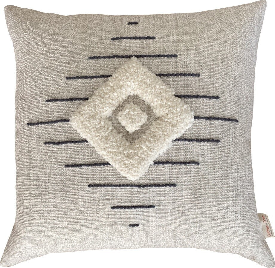 Punch Needle Cushion Cover - Zulu Pattern 3