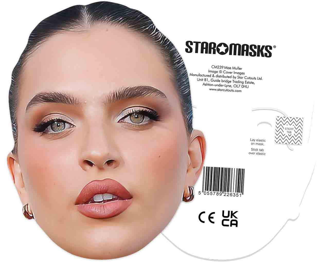 CM239 Mae Muller CELEBRITY MASKS Single Face Mask