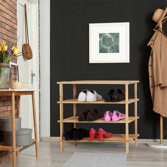 Parker 4 Tier Wooden Shoe Rack