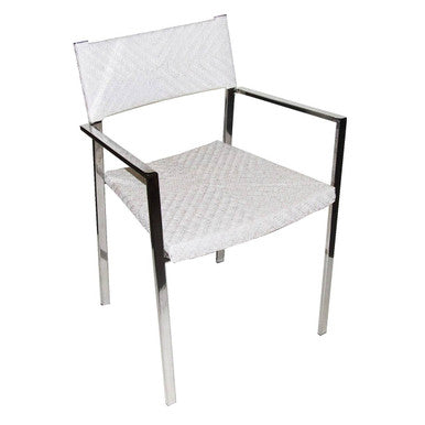 Set Of Two White Raffia Chairs | Raffle
