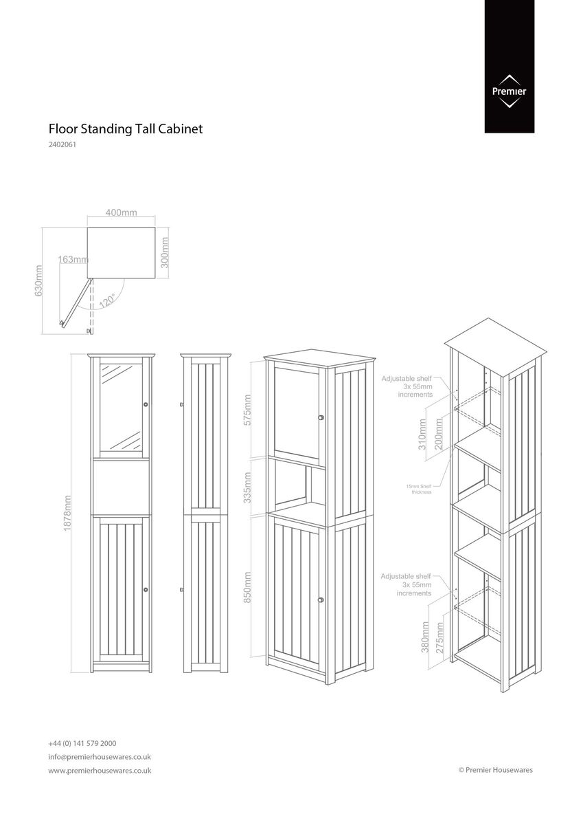 Floor Standing Tall Cabinet | Portland