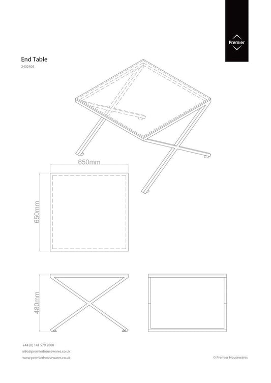 Montril Criss Cross Frame Coffee Table