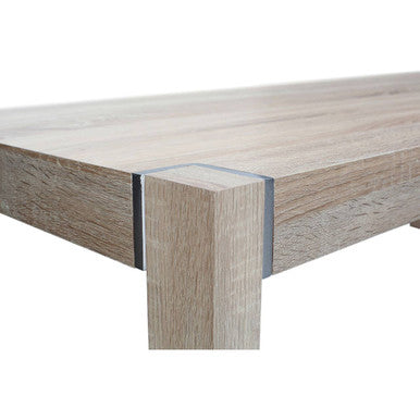 Natural Oak Veneer Set of 2 Side Tables with Ample Surface Space, Loki