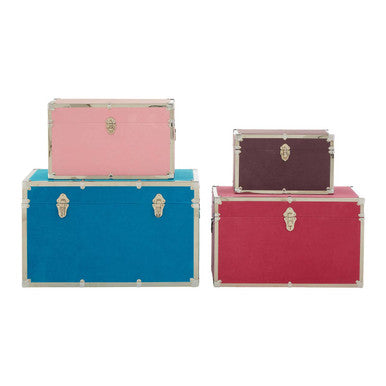 Carla Multicoloured Rectangular Trunks Set Of 4