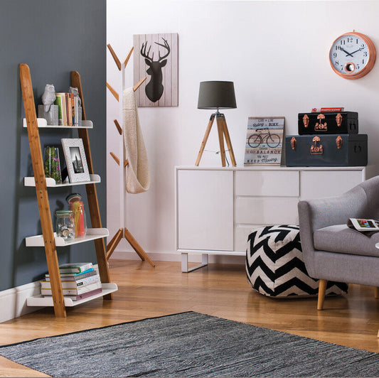 Nostra 4 Tier Shelf Ladder Unit