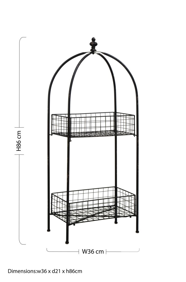 Black 2 Tier Stand | New York Loft