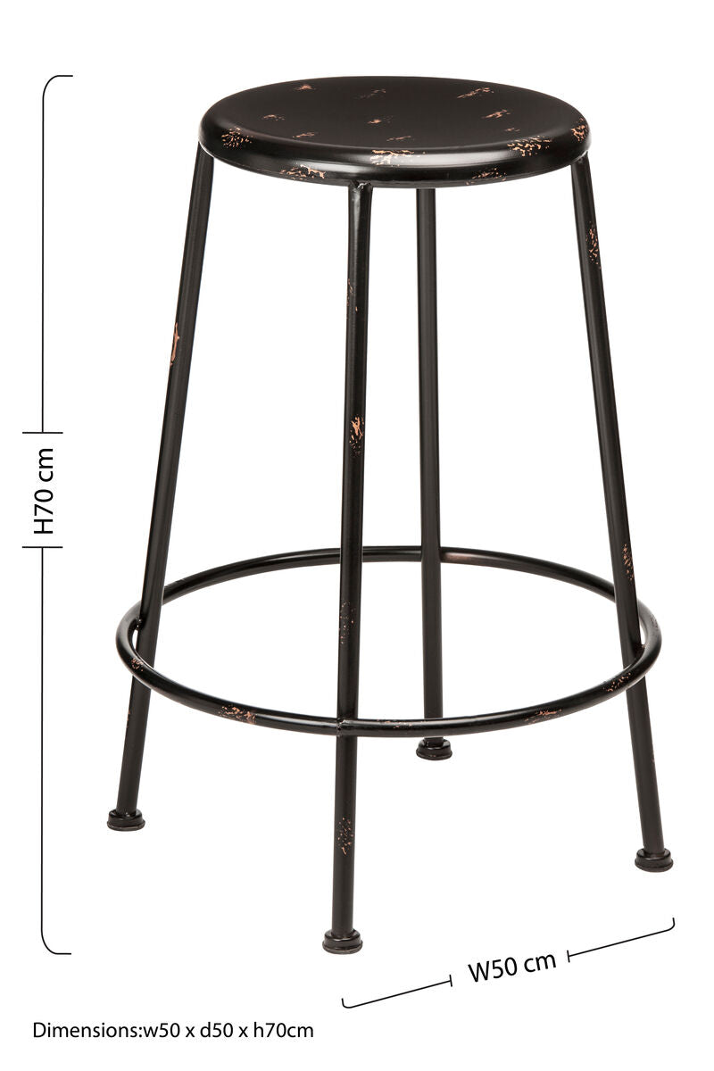 Artisan Black Metal Bar Stool