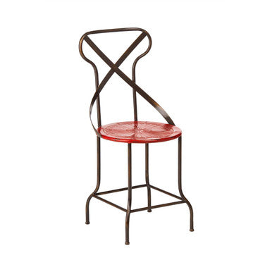 Red Metal Seat Chair | Artisan