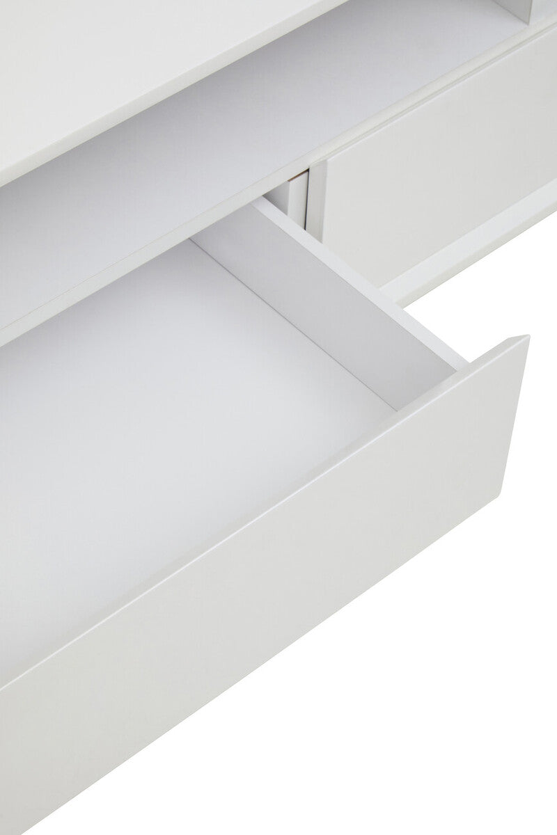 Moritz White High Gloss Media Cabinet