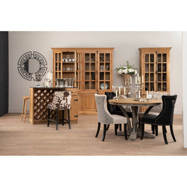 Regents Park Black Cotton Velvet Dining Chair