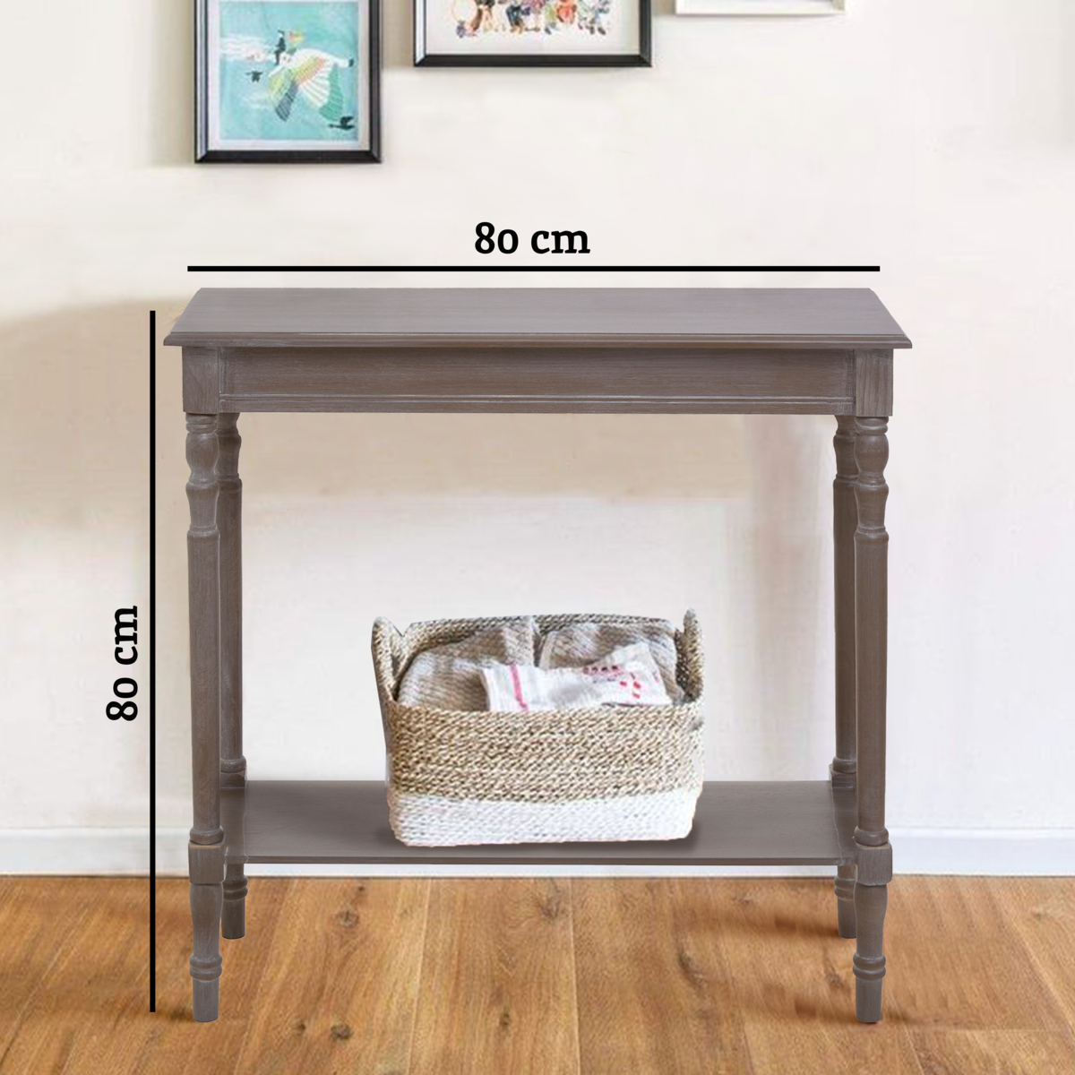 Heritage Natural Wash Console Table