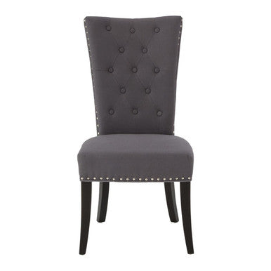 Grey Cotton and Linen Dining Chair | Regents Park