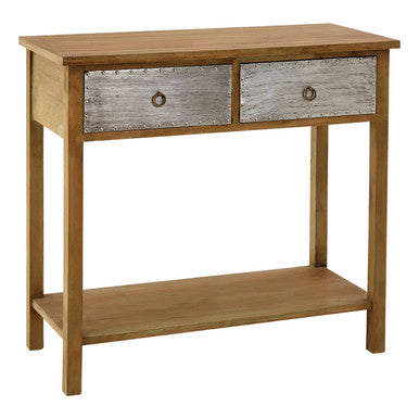 Natural Console Table with Two Drawers | Shoreditch