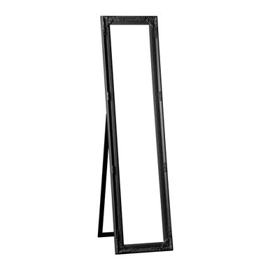 Vintage Floor Standing Black Chic Mirror | Brussels