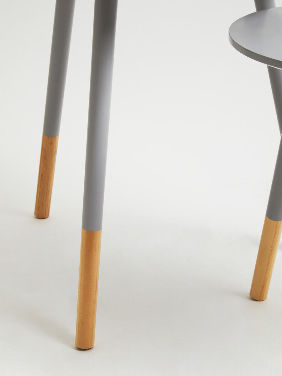 Set Of Two Viborg Grey Round Side Tables