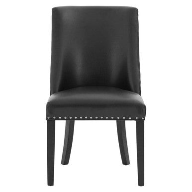 Black Leather Effect Dining Chair | Rodeo