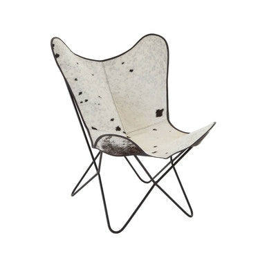Black and White Cowhide Butterfly Chair | Buffalo