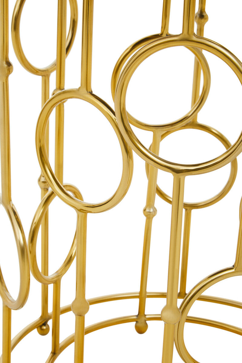 Avantis Set Of Two Gold Metal Tables