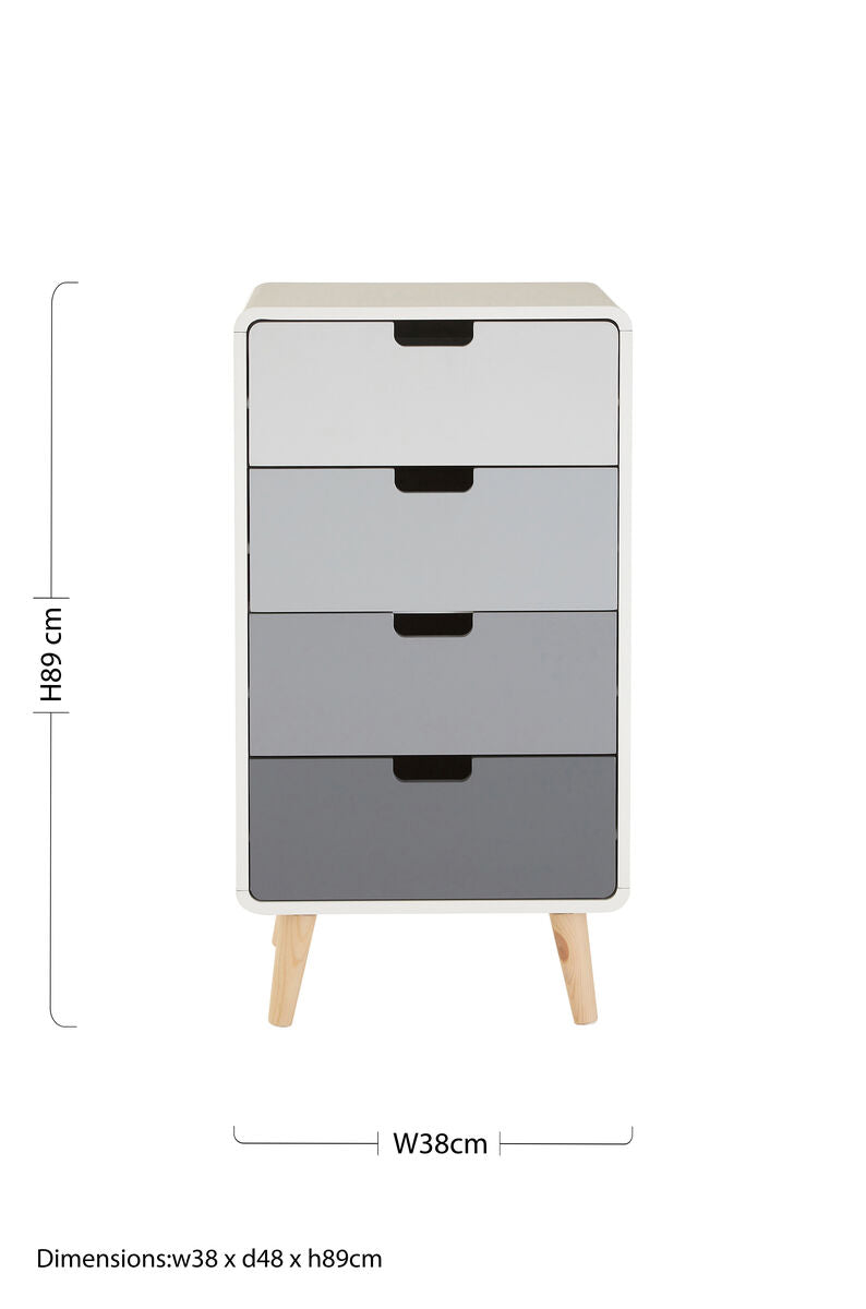 Milo 4 Drawer Cabinet