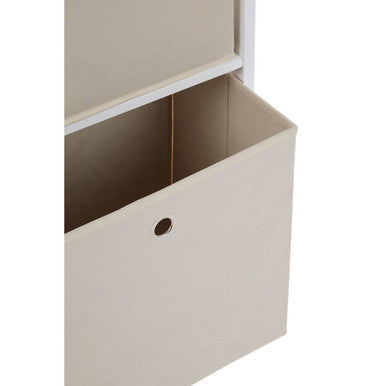 2 Natural Fabric Drawers Cabinet | Lindo