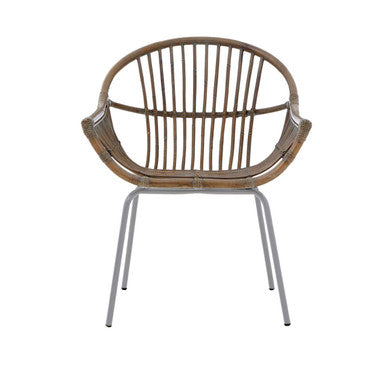 Lagom Grey Wash Natural Rattan Chair