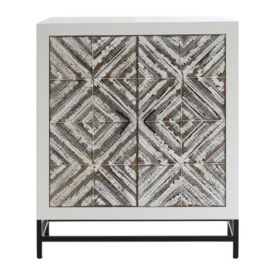 Rustic Chevron 2 Door Cabinet | Lombok