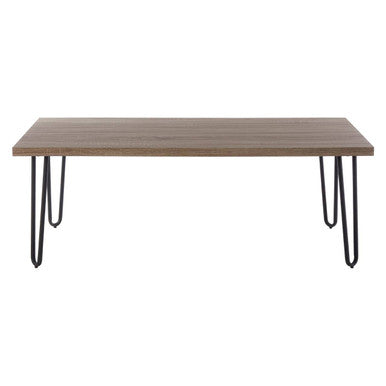 Borough Veneer Top and Metal Legs Coffee Table