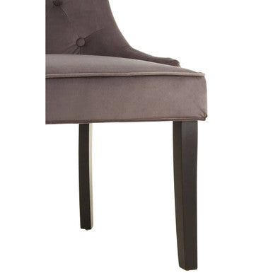 Storm Grey Velvet Dining Chair | Daxton