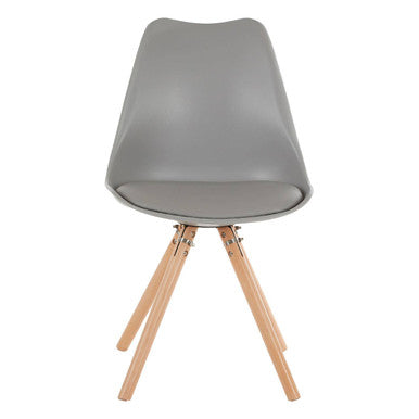 Stockholm Grey Padded Seat Dining Chair